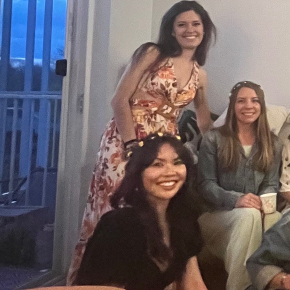 Hello Molly Text Only Maxi Dress, XS, US2/UK/6 - Picture 10 of 12